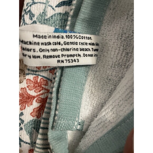 Sigrid Olsen Home Kitchen Dish Towels Ocean Shells 100% Cotton 20" X 28" - Picture 3 of 7